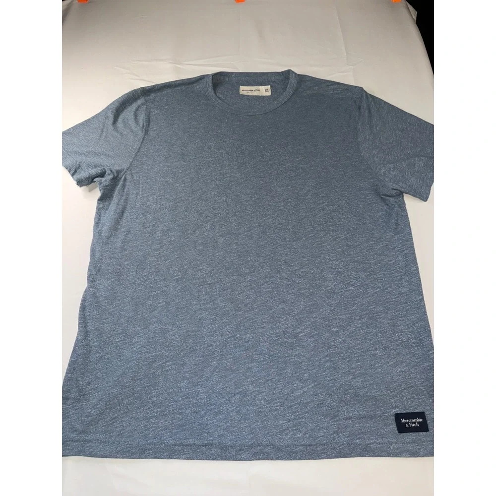 Abercrombie & Fitch Mens XXL Soft Tee Blue Heather Short Sleeve Crewneck T-Shirt